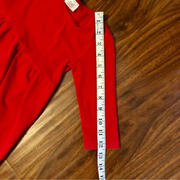 Stripey Candy Cane Santa Infinity Scarf with Red Long Sleeved Size Medium - Picture 11 of 13